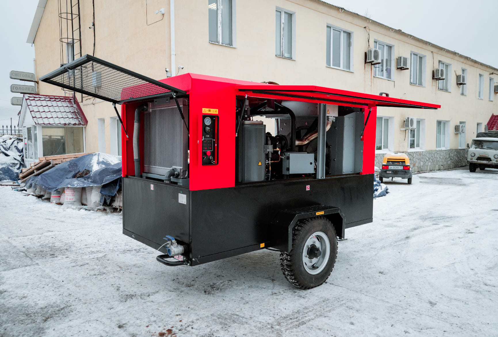 Дизельный компрессор с доохладителем BAYSAR SDPK750S