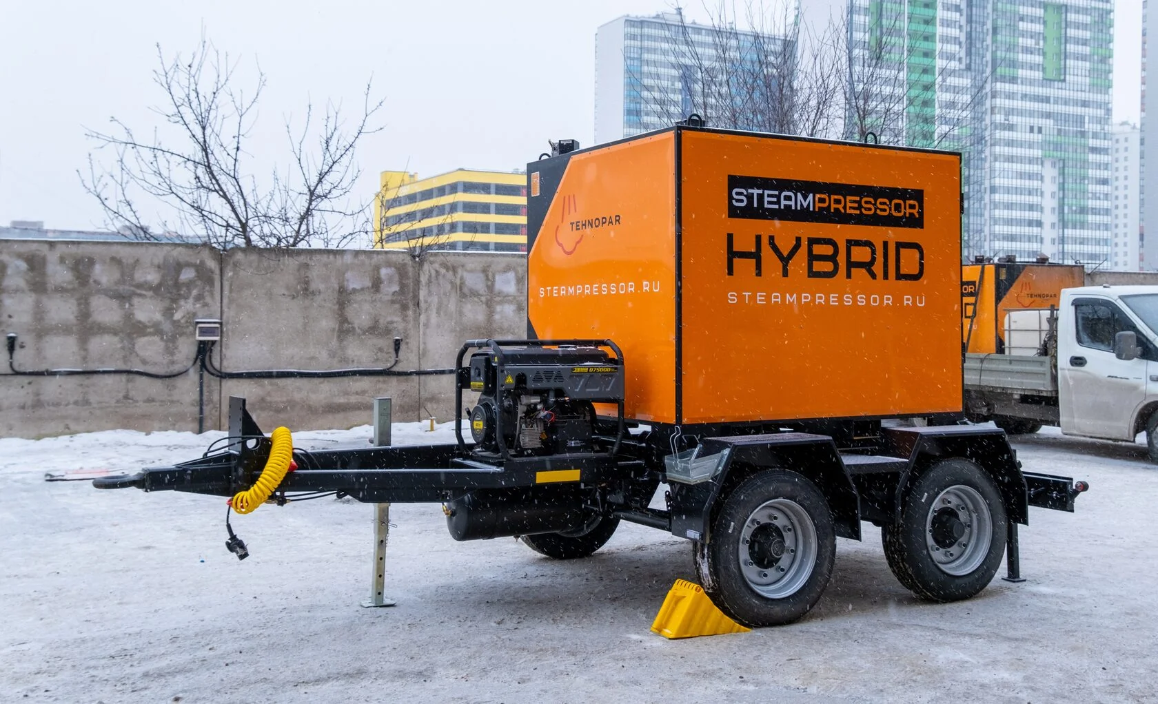 Парогенератор на прицепе STEAMRESSOR HYBRID SH-1