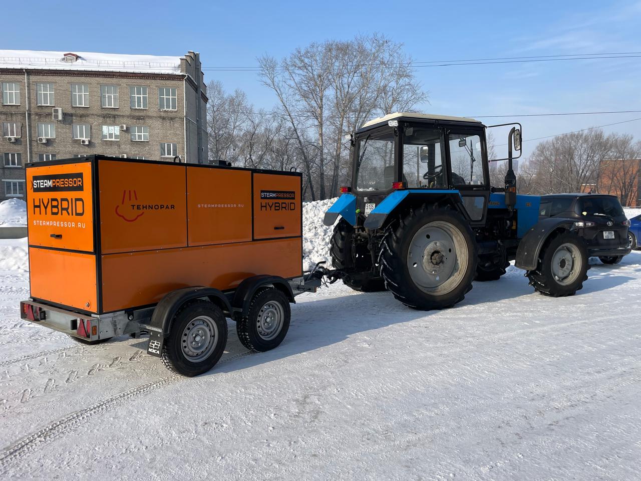 Промышленный парогенератор на шасси STEAMRESSOR HYBRID SH-4