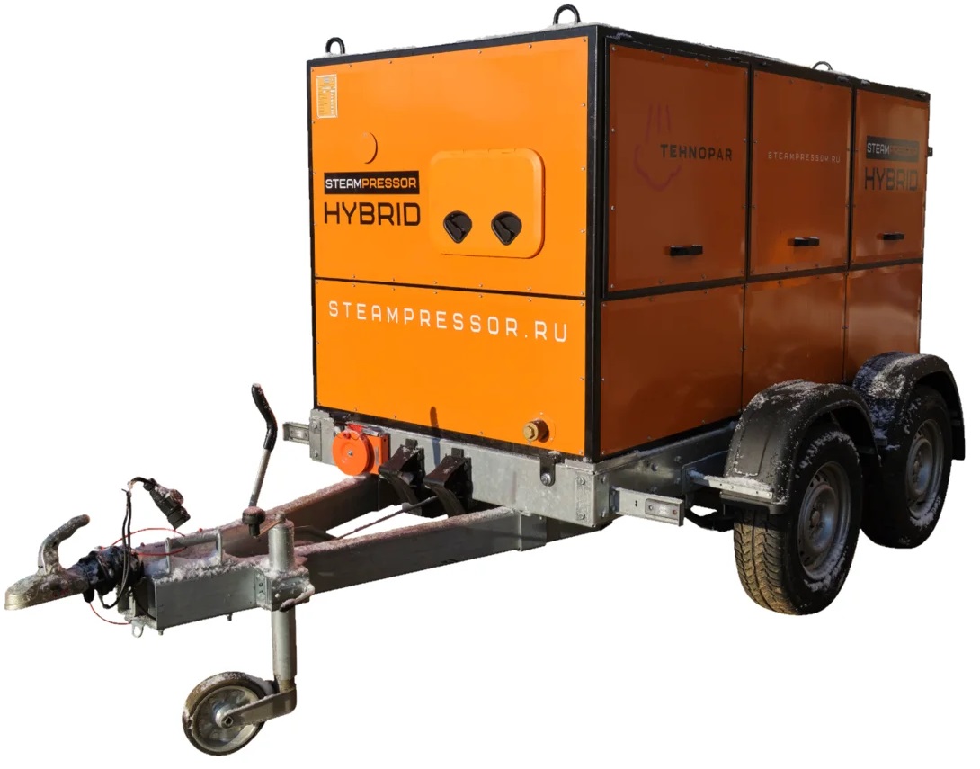 Промышленный парогенератор на шасси STEAMRESSOR HYBRID SH-4