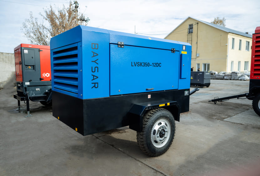 Дизельный передвижной компрессор BAYSAR LVSK350-12DC