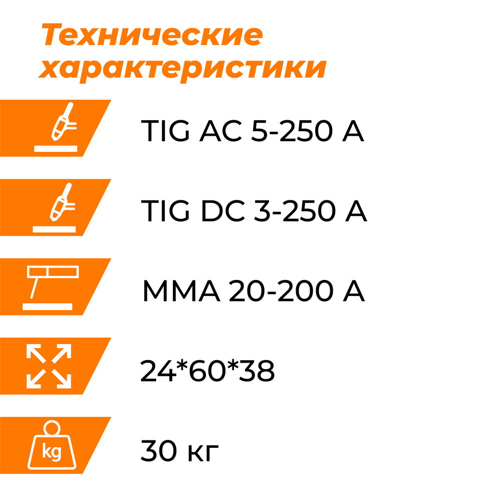 Установка аргонодуговой сварки PowerTig 255 EXT Everlast 3EV255P