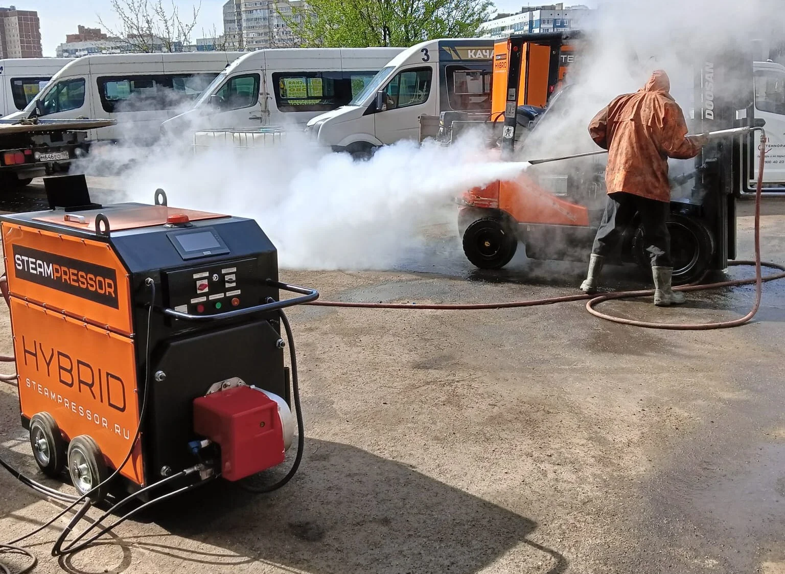 Дизельный промышленный парогенератор STEAMPRESSOR HYBRID SH-3