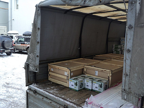 Отгрузка электрокотлов Руснит с циркуляционными насосами DAB