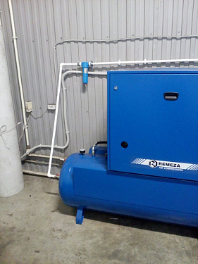 Продажа винтового компрессора REMEZA ВК15Е-10-500 с монтажом и пуско-наладочными работами.